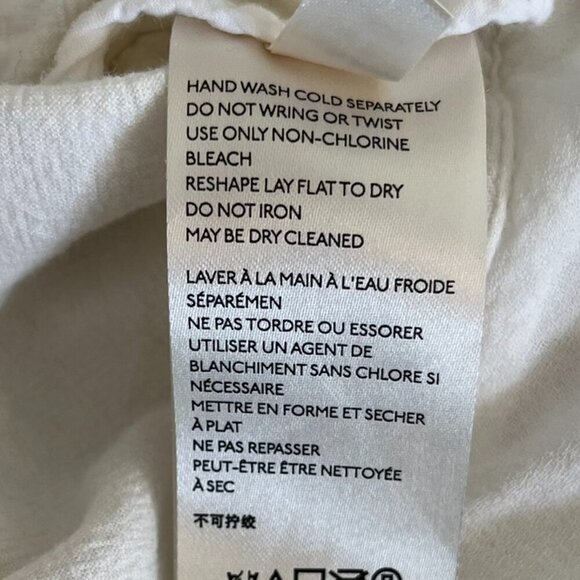 Free People White Arian Fringe Embroidered Military Style Jacket Sz Sm - Picture 8 of 10